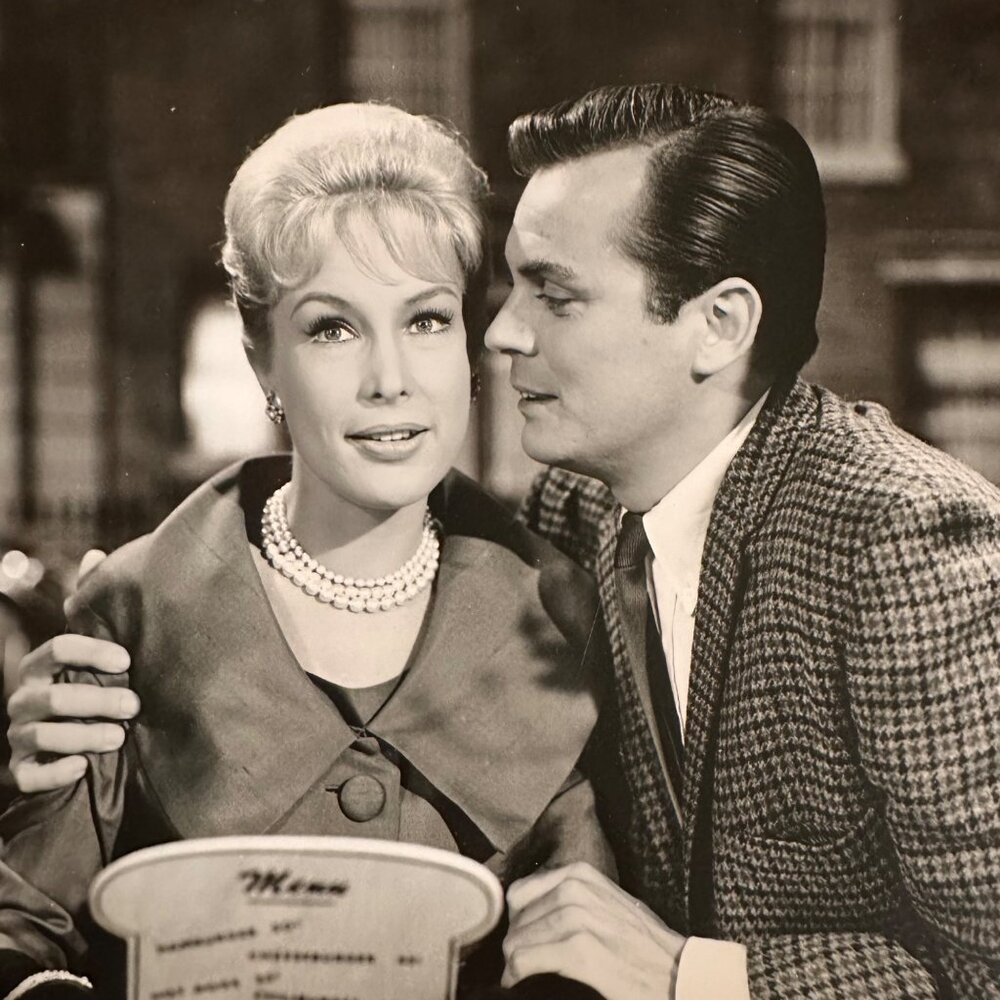 Vintage 1961 Swinging Alone Movie Still Barbara Eden Pete Marshall B&W Photo